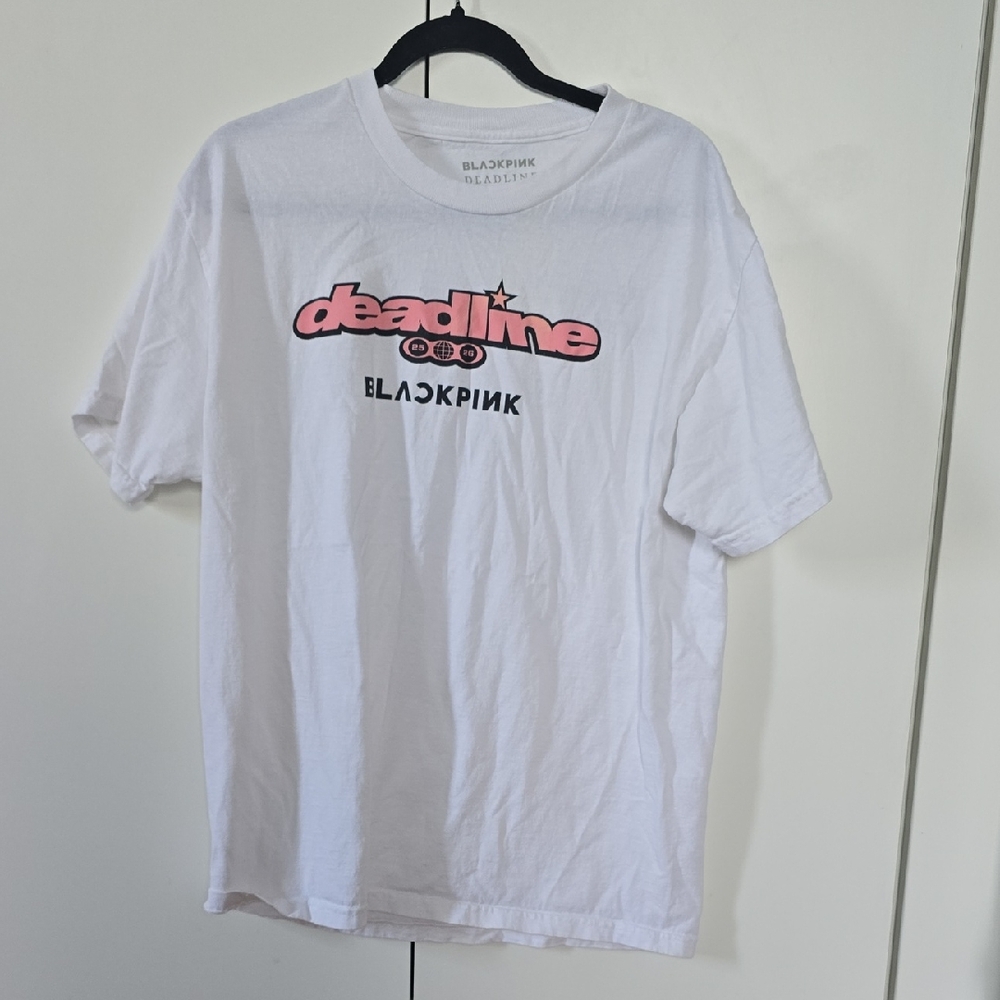 White and Pink Graphic Tee by